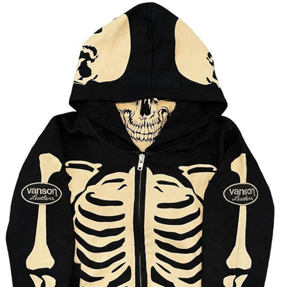 Vanson Skeleton Hoodie - Known Source