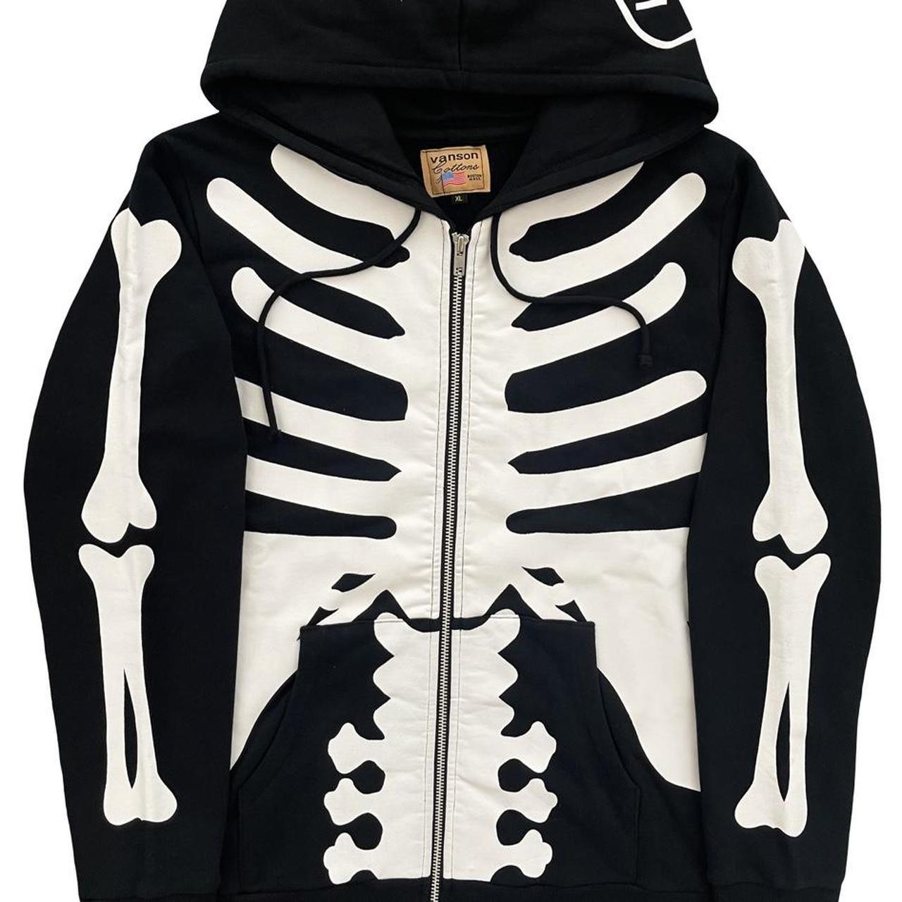 Vanson Skeleton Hoodie - Known Source