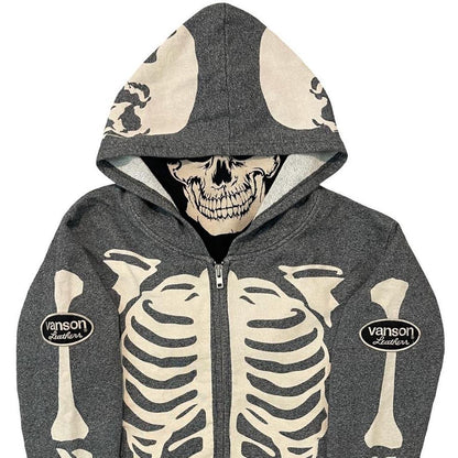 Vanson Skeleton Hoodie - Known Source