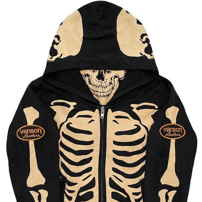 Vanson Skeleton Hoodie - Known Source