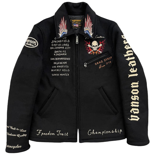 Vanson Wool Motorcycle Jacket - Known Source