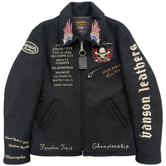 Vanson Wool Motorcycle Jacket - Known Source