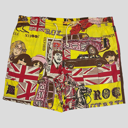 Versace Jeans Couture 90’s Beetles & Sex Pistols Shorts - W34-W42 - Known Source