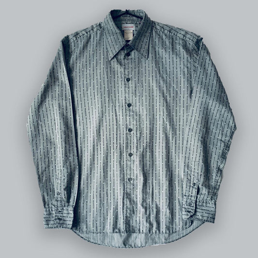 Versace Monogram Silk Shirt - L - Known Source