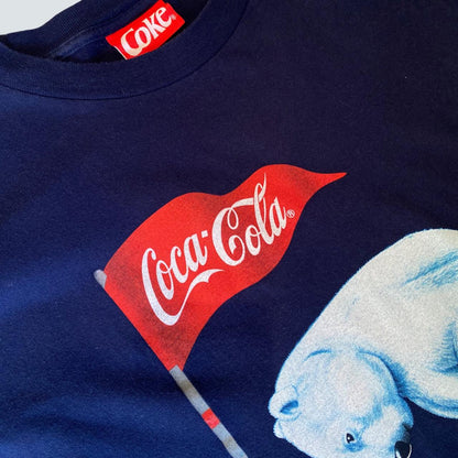 Vintage 1990s single stitch Coke Polar Bear Golf T-shirt From Canada 🇨🇦 (XL) - Known Source