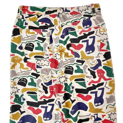 Vintage All over print trousers W32 - Known Source