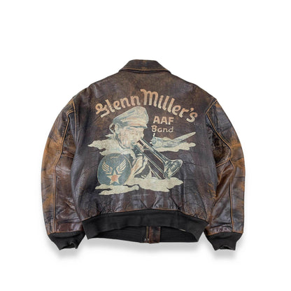 Vintage Avirex Leather Jacket (M) - Known Source