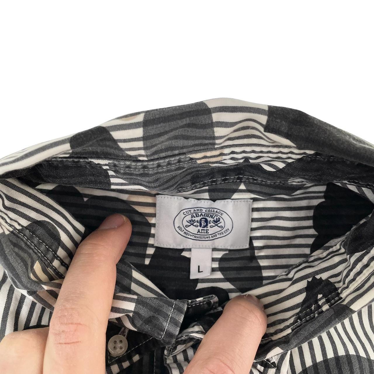 Vintage Bape striped button shirt size S - Known Source