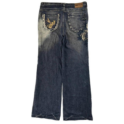 Vintage Big Train dragon Japanese denim jeans trousers W32 - Known Source