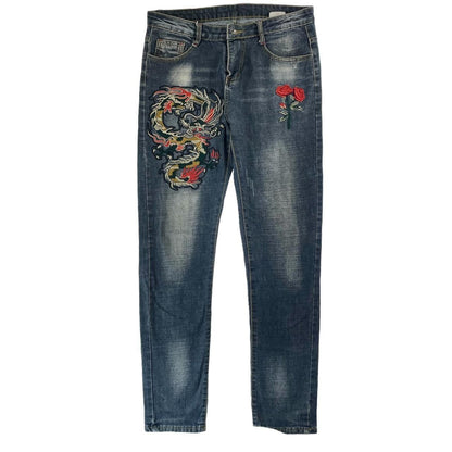 Vintage Dragon Japanese denim jeans trousers W30 - Known Source