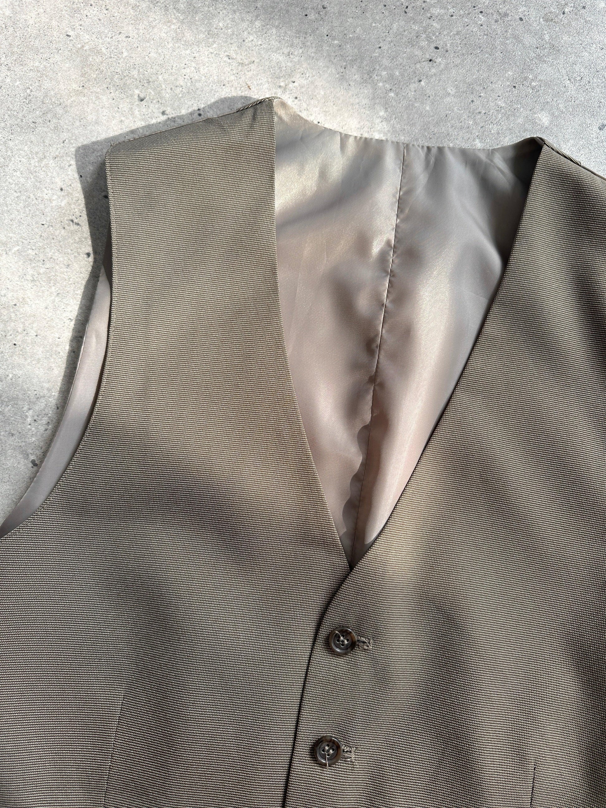 Vintage Elasticated Waistcoat - L - Known Source