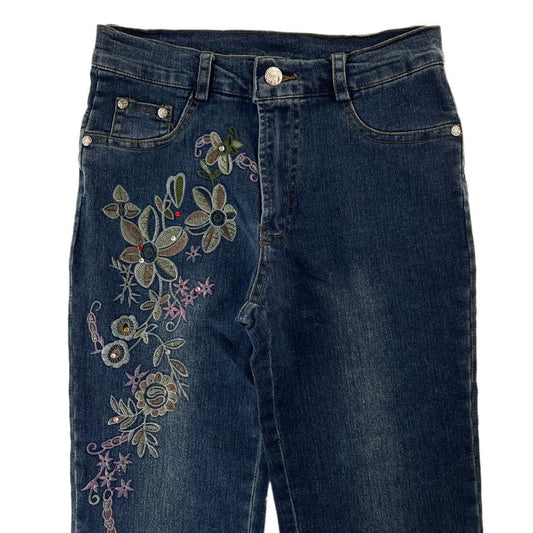 Vintage Flower Japanese denim jeans trousers W26 - Known Source