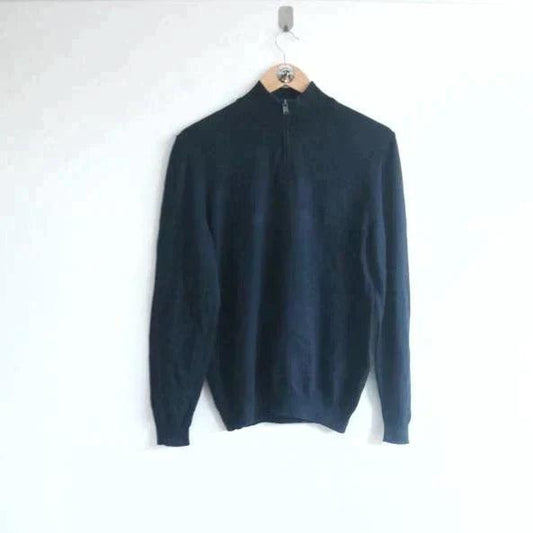 Vintage Hugo Boss knitted Spellout 1/4 Zips (M) (M) - Known Source