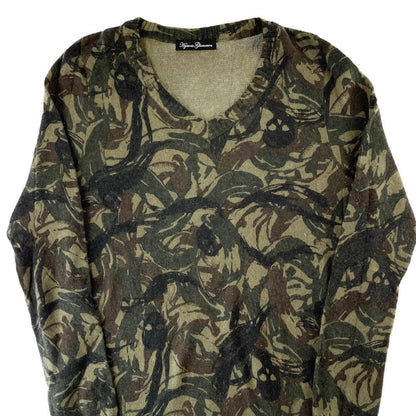 Vintage Hysteric Glamour knitted camo long jumper woman’s size L - Known Source