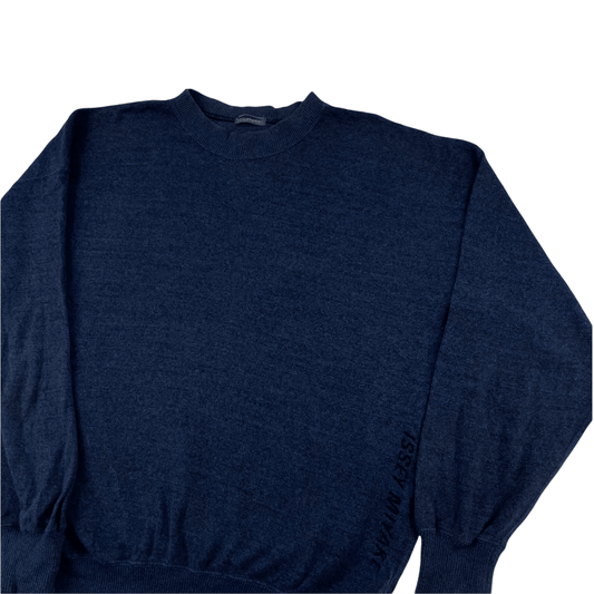 Vintage Issey Miyake logo jumper sweatshirt size M - Known Source