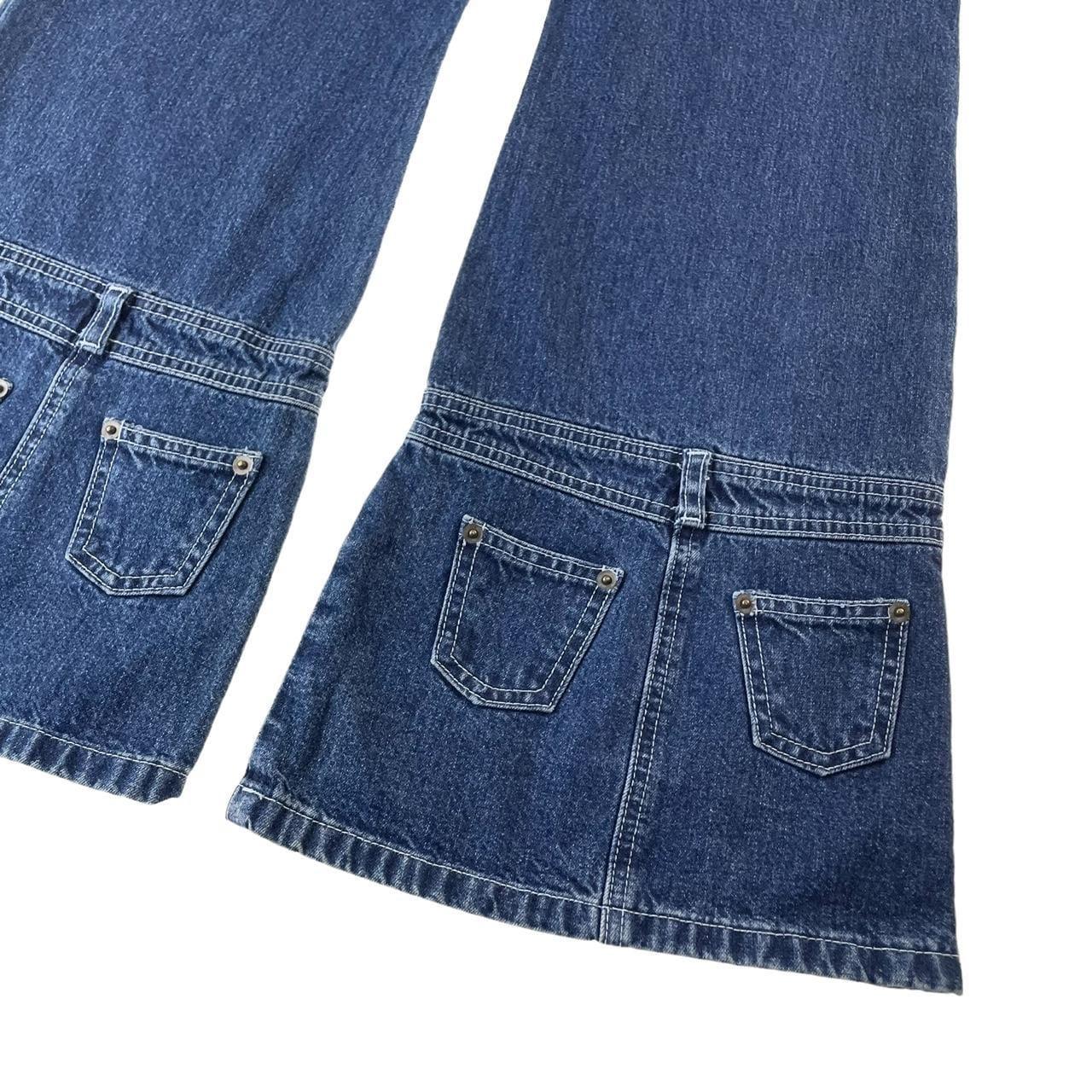 Vintage Mini skirts flared pocket jeans W28 - Known Source
