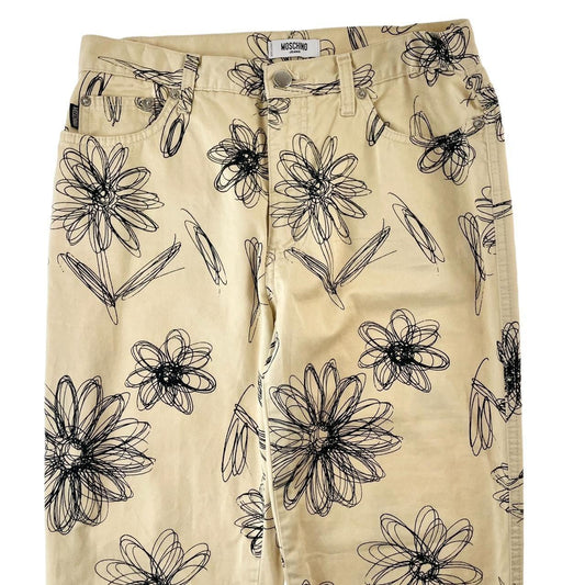Vintage Moschino flower trousers W28 - Known Source