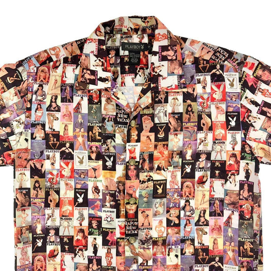 Vintage Playboy magazine cover button shirt size S - Known Source