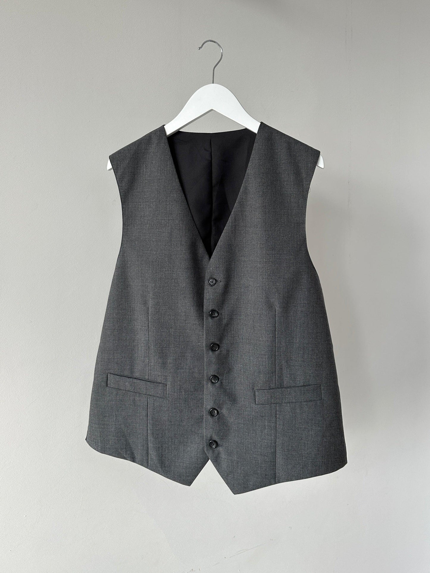 Vintage Pure Wool Tailored Waistcoat - L/XL - Known Source