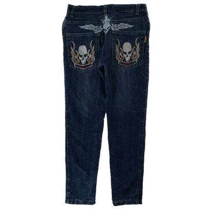 Vintage Skulls Japanese denim jeans trousers W28 - Known Source