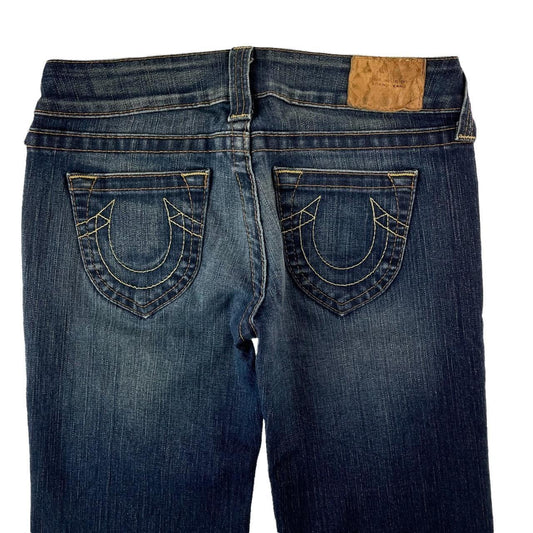 Vintage True Religion big stitch denim jeans trousers W27 - Known Source
