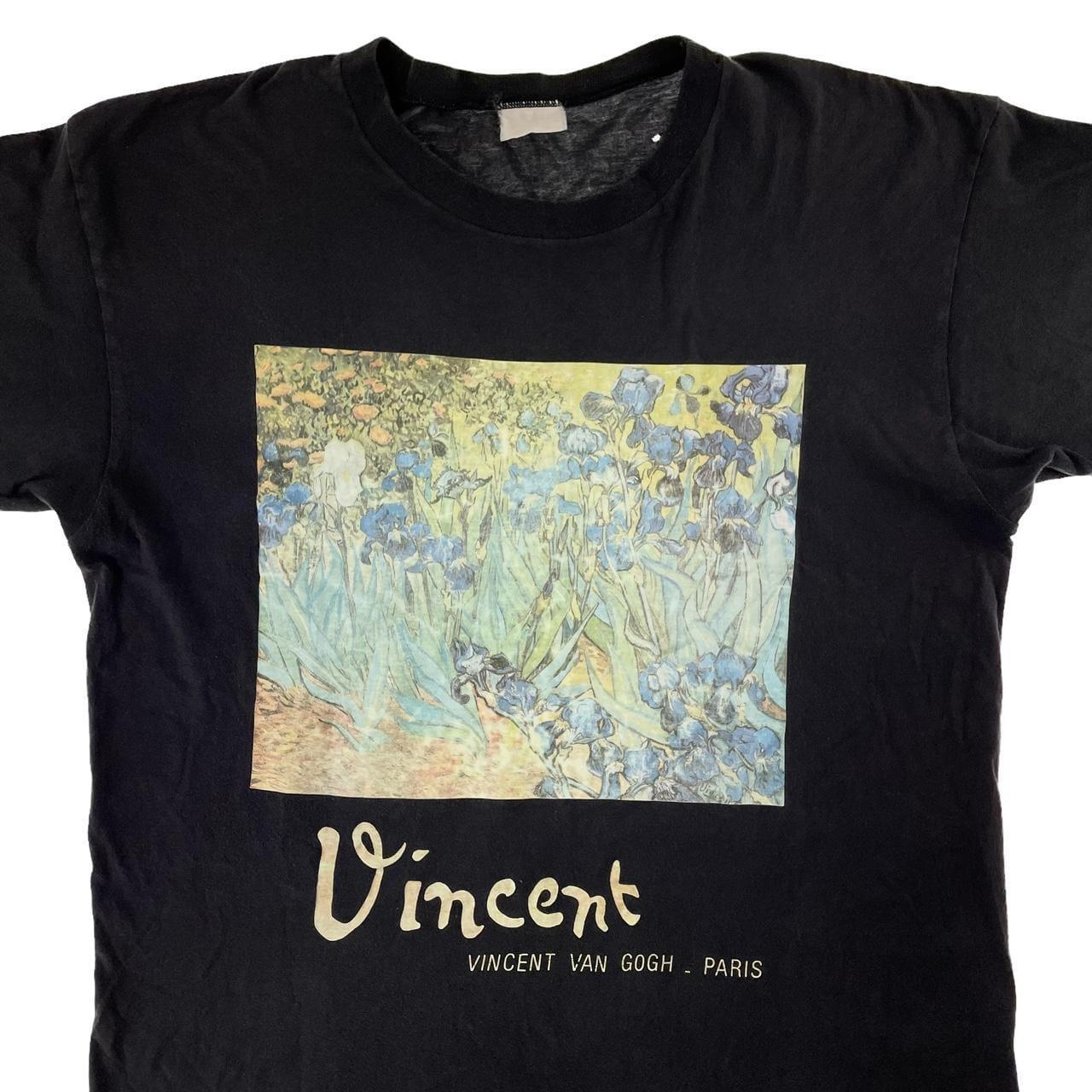 Vintage Van Gogh irises art t shirt size M - Known Source