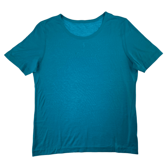 Vintage YSL Yves Saint Laurent Center logo top t shirt women’s size S - Known Source