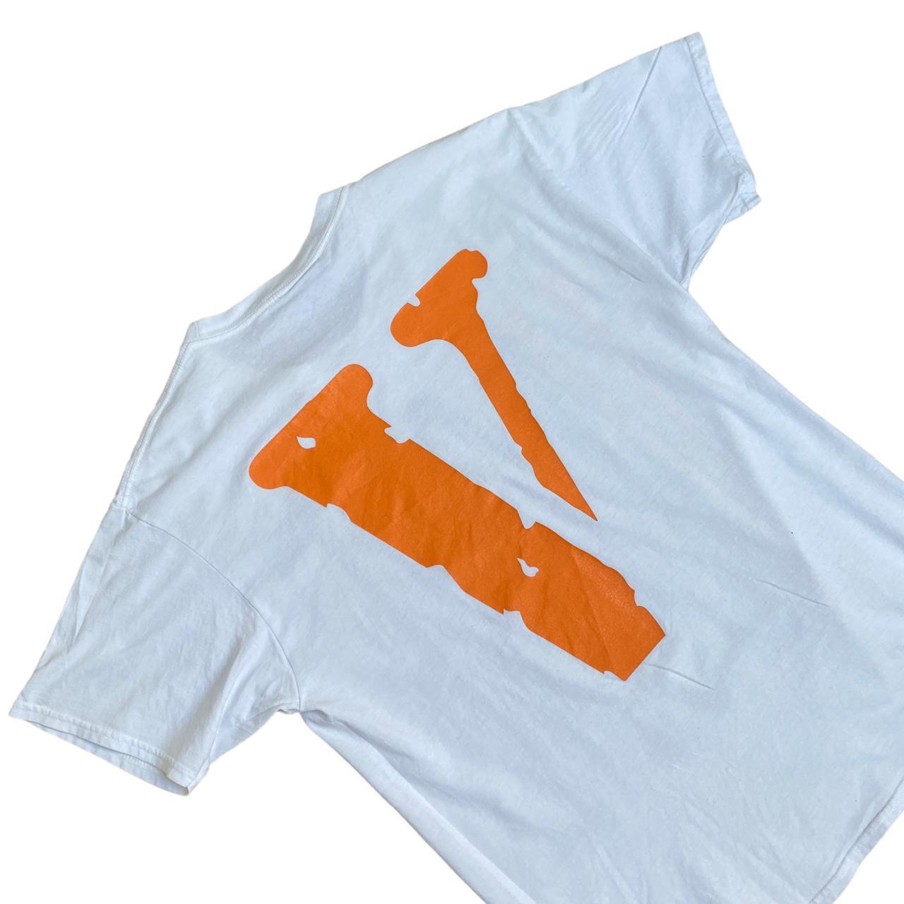 Vlone Front and back Logo Tee Orange (M) - Known Source