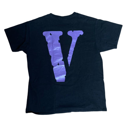 Vlone Front and back Logo Tee Purple (M) - Known Source