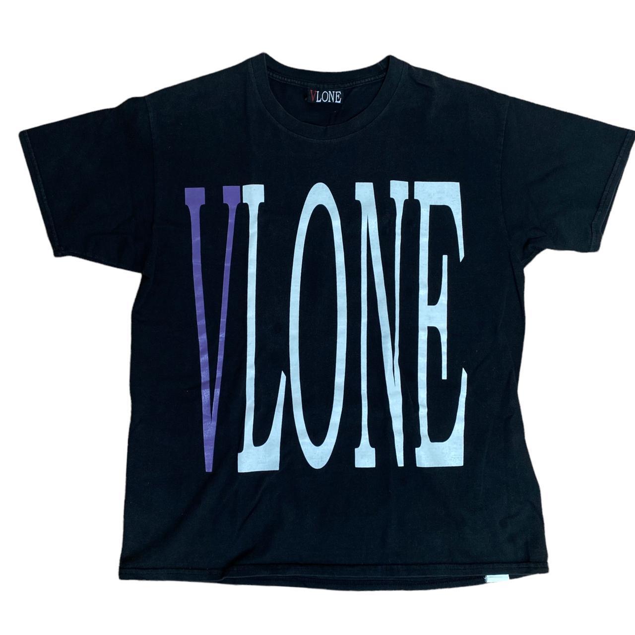 Vlone Front and back Logo Tee Purple M Known Source