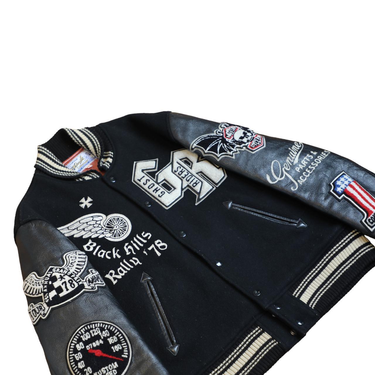 Whitesville 1978 Ghost Riders Motorcycle Club jacket Black/White - Known Source