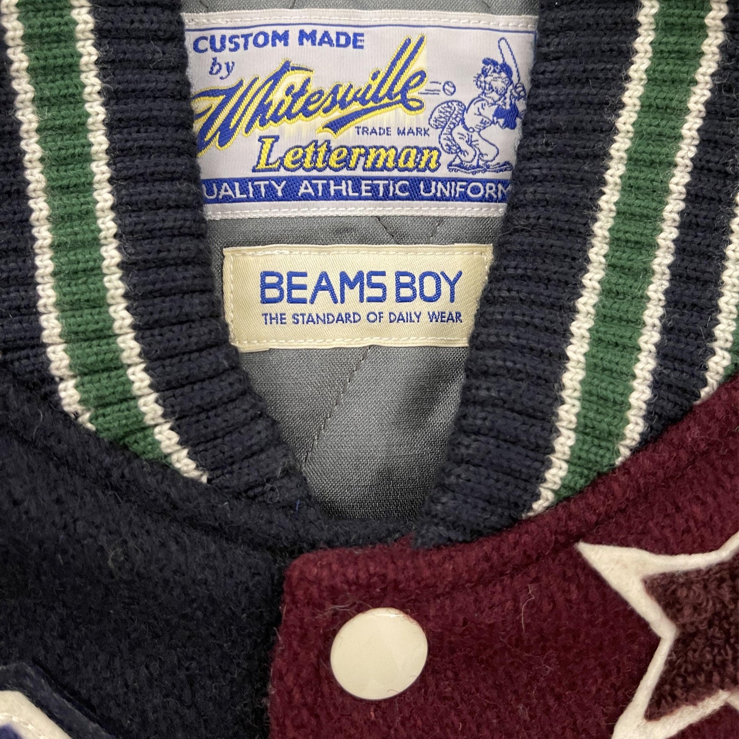 Whitesville x Beams Varsity Jacket - Known Source
