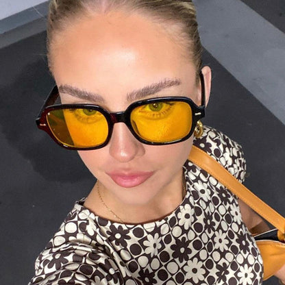 Yellow tinted vintage looking sunglasses Jaded style - Known Source