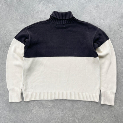 YSL 2000s heavyweight roll neck knitted jumper (L) - Known Source