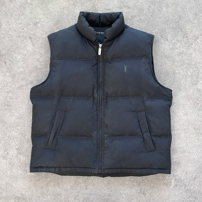 YSL RARE 1990s heavyweight down fill puffer gilet (L) - Known Source
