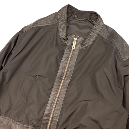 ZEGNA LEATHER NYLON JACKET (L) - Known Source